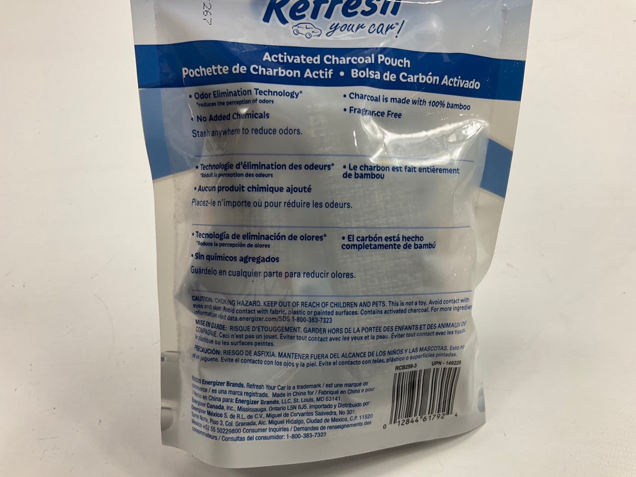 (5) Packs - Refresh  Activated Charcoal Pouch 45g Odor Elimator Air Fresheners