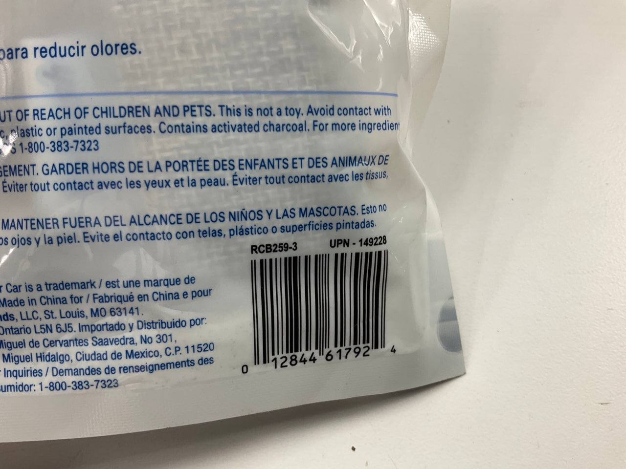 (5) Packs - Refresh  Activated Charcoal Pouch 45g Odor Elimator Air Fresheners