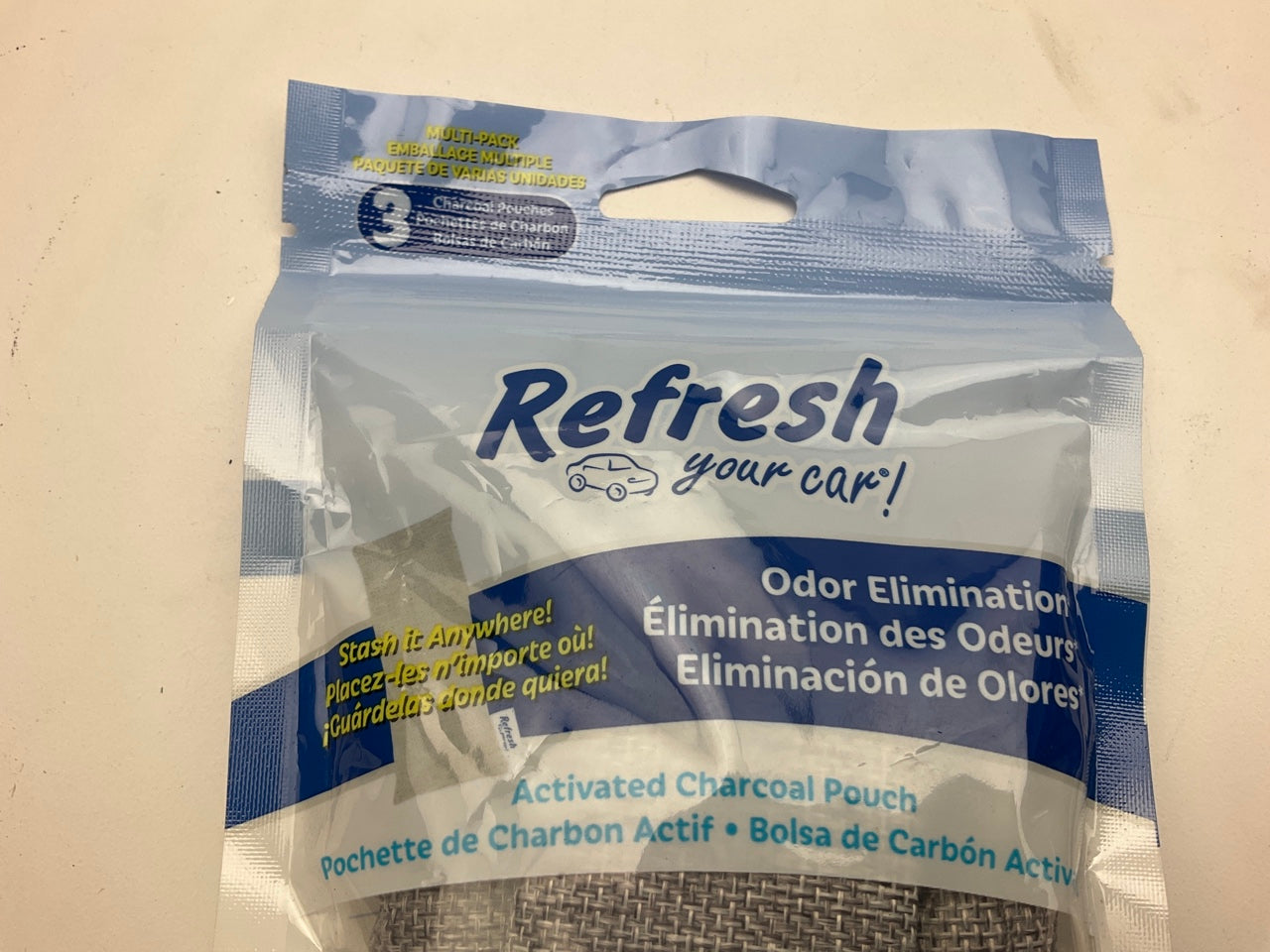 (9) Packs - Refresh Activated Charcoal Pouch 45g Odor Elimator Air Fresheners