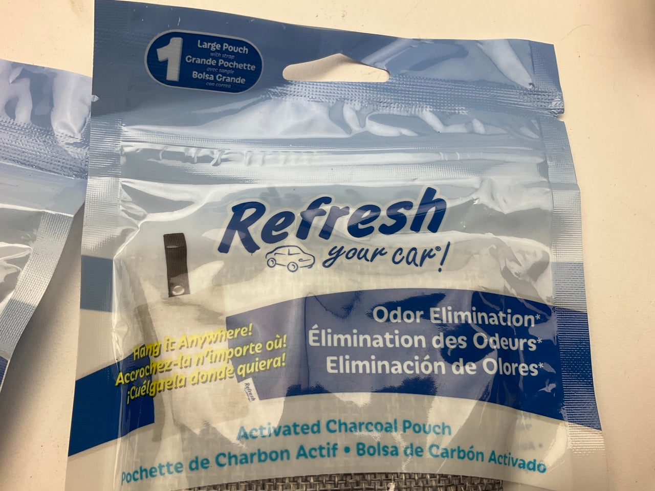 (9) Packs - Refresh Activated Charcoal Pouch 45g Odor Elimator Air Fresheners