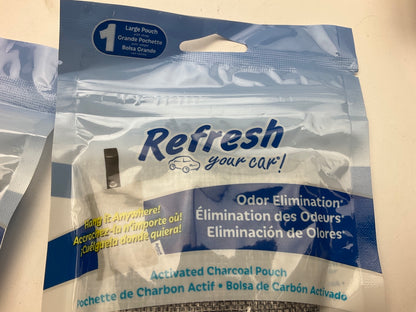 (9) Packs - Refresh Activated Charcoal Pouch 45g Odor Elimator Air Fresheners