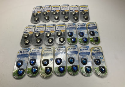20 - Refresh Car Vent Clip Air Freshener Lot (10) Newcar  (10) Fresh Linen Scent