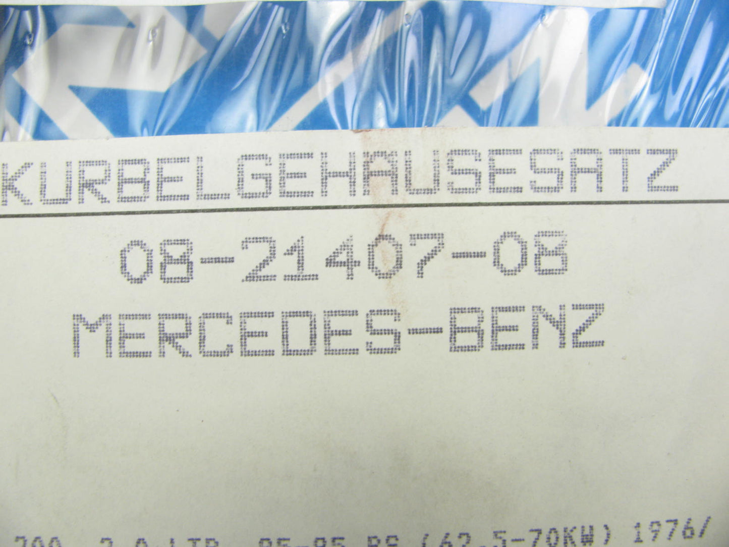 1976-1980 Mercedes-Benz MB115.939 MB115.938 200 300 Engine Oil Pan Gasket Set