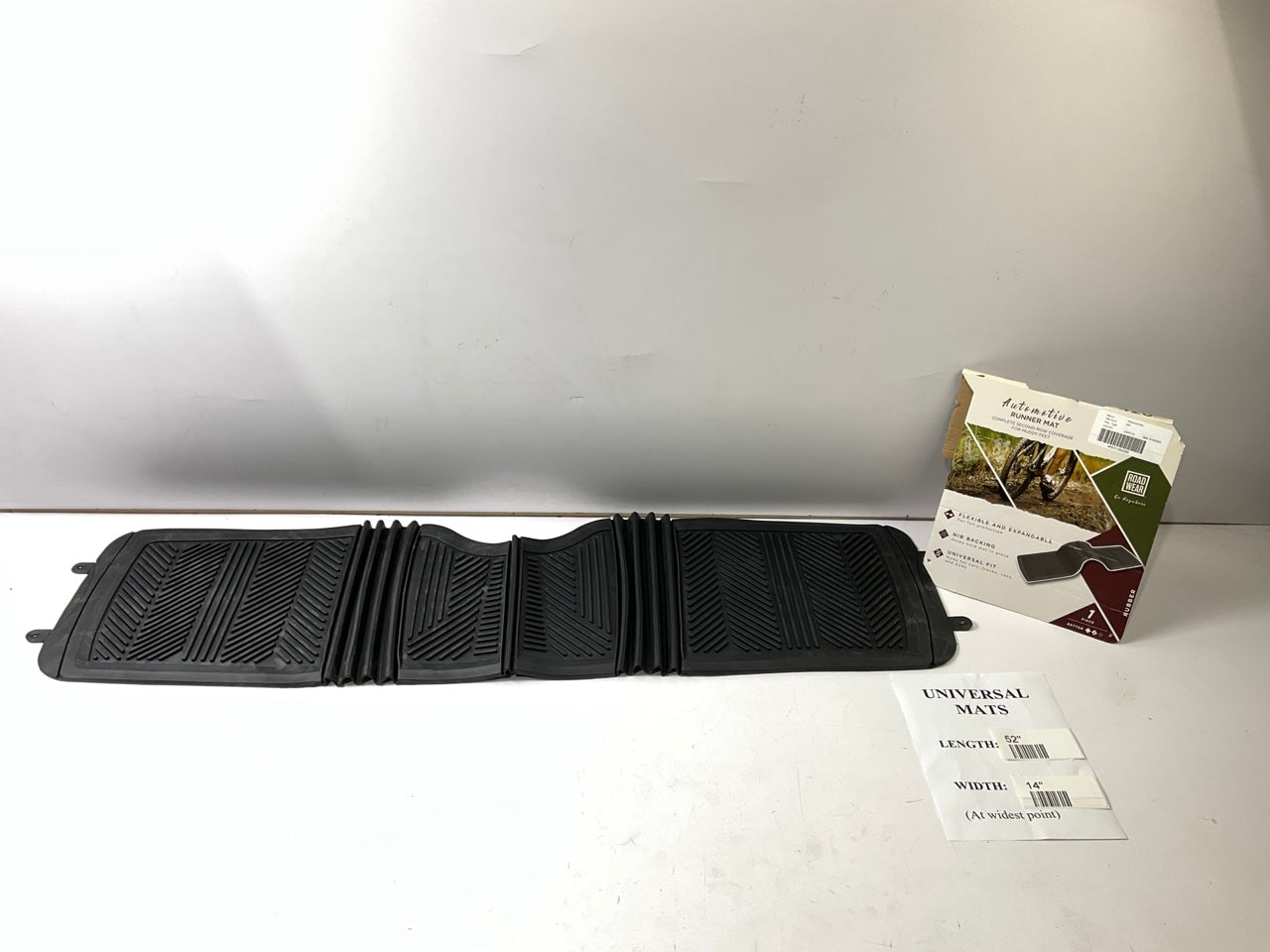 Remington 420-14 REAR 2nd Row Rubber Protective Floor Mat - 1 Piece - 52'' X 14''