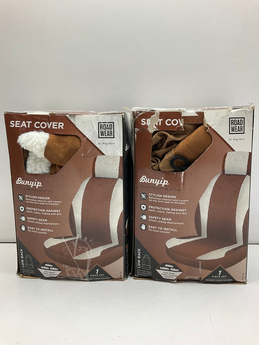 (2) Pilot 7101-10 - Faux Fur Bunyyip Low Back Seat Covers - DOES TWO SEATS