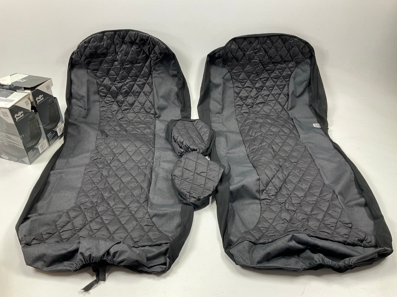 (2) Pilot 7103-10 - Puffer Low Back Seat Covers, UNIVERSAL