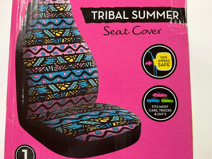 (2) 7110-10 Maui Design High Back Seat Universal Seat Covers, Tribal Summer