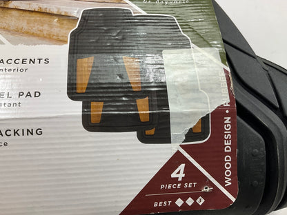 Remington 725-14  4-Piece Front & Rear Heavy Duty Rubber Floor Mats 27.5''x18.5''