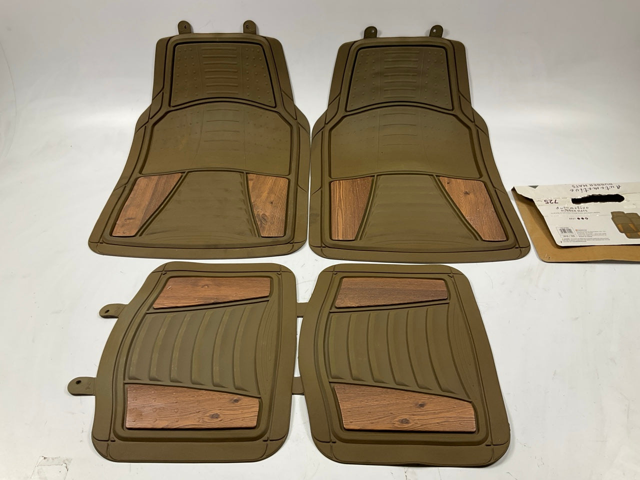 Remington 725-54 Universal 4-Piece Rubber Floor Mats Heavy Duty For Truck, SUV