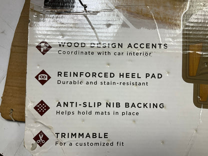 Remington 725-54 Universal 4-Piece Rubber Floor Mats Heavy Duty For Truck, SUV