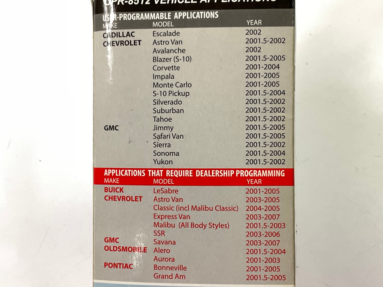 Remotes Unlimited CPR-8512 Keyless Entry Remote / Fob Transmitter