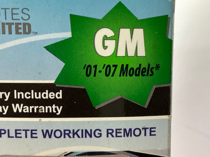 Remotes Unlimited CPR-8512 Keyless Entry Remote / Fob Transmitter