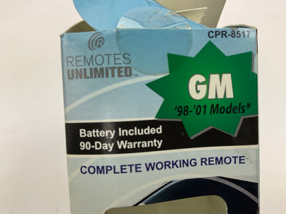 Remotes Unlimited CPR-8517 Keyless Entry Remote / Fob Transmitter - 99-01 Chevy