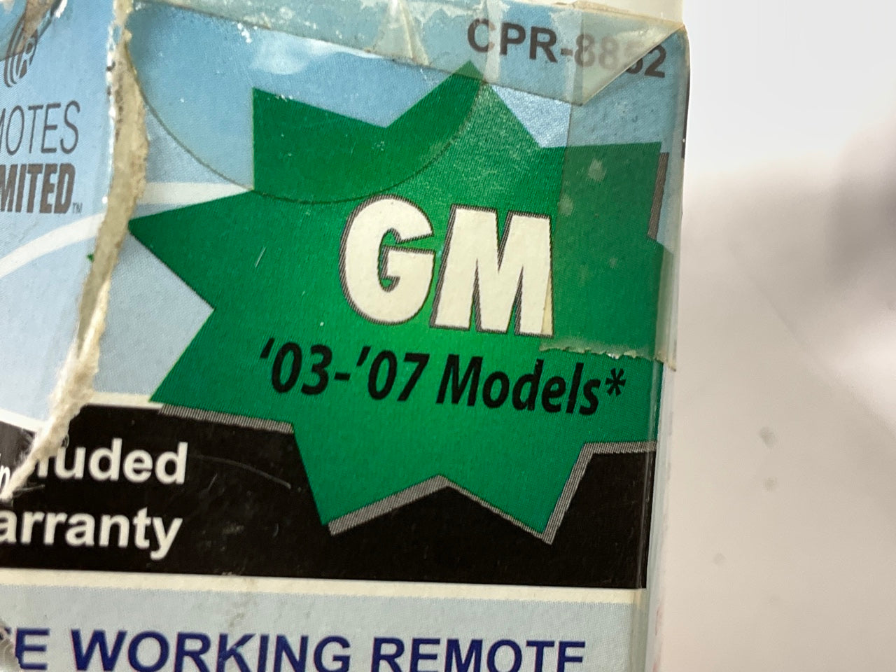 Remotes Unlimited CPR-8852 Keyless Entry Remote / Fob Transmitter