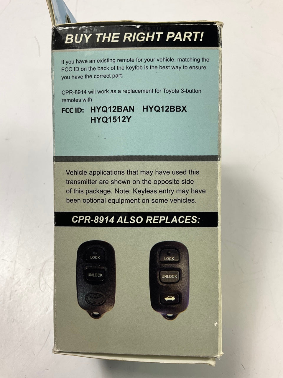 Remotes CPR-8914 Keyless Entry Remote / Fob - 2004-2006 Toyota Tundra