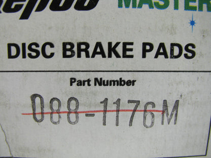 Repco 088-1176M Front Disc Brake Pad Set - Semi-Metallic