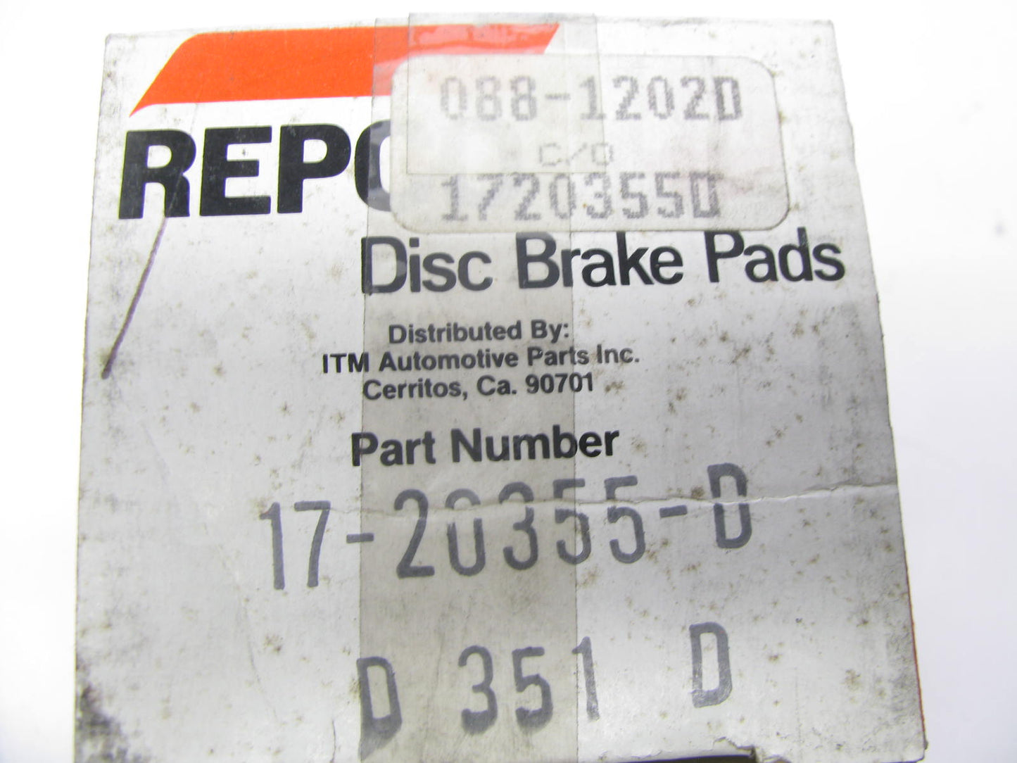 Repco 17-20355-D Front Disc Brake Pads For 1982 Honda Civic