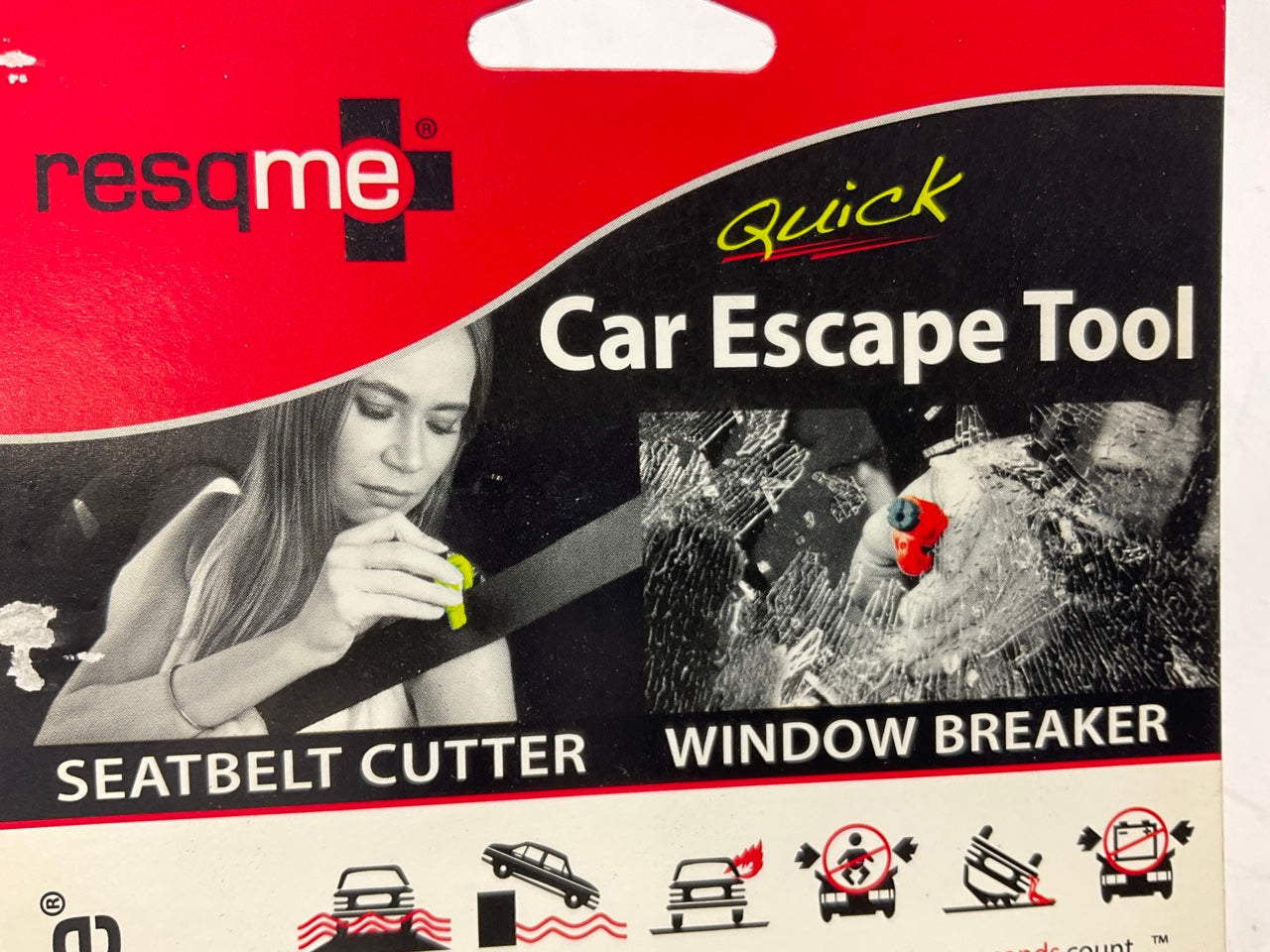 The Original Emergency Keychain Car Escape Tool, Seatbelt Cutter Window Breaker