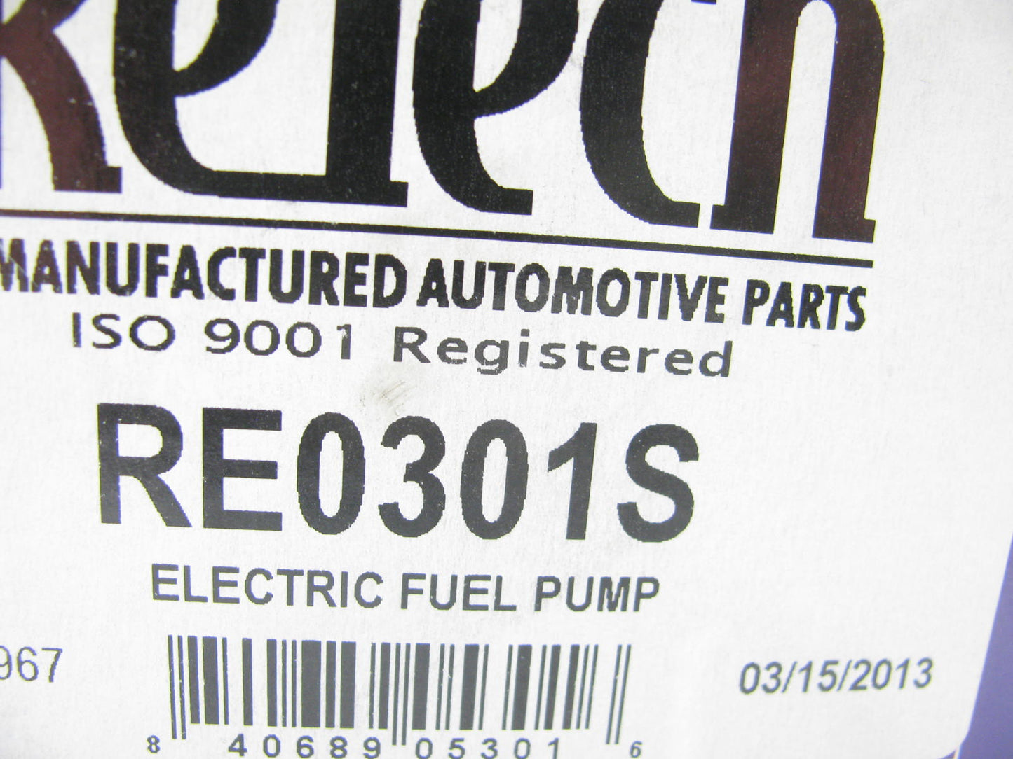 Retech RE0301S Remanufactured Fuel Pump Module Assembly