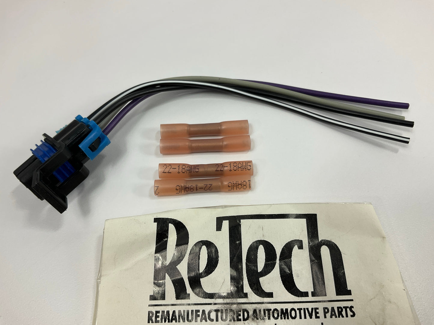 Retech WH0001 Fuel Pump Wiring Harness Square Connector, 4-pin