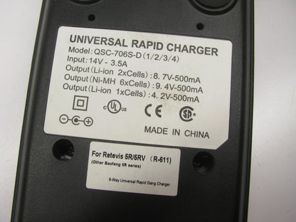USED Retevis QSC-706S-D Mutli Rapid Charger For PX-777 PX777 Plus PX-888 PX-728