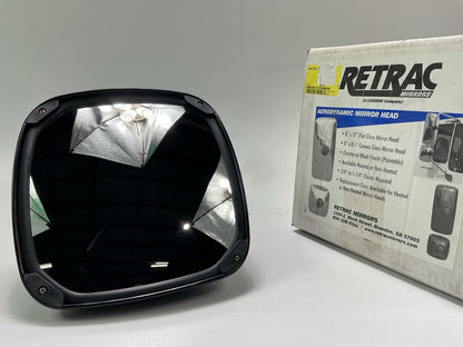 Retrac 610875 Aerodynamic 8'' Black Plastic Convex Mirror Head