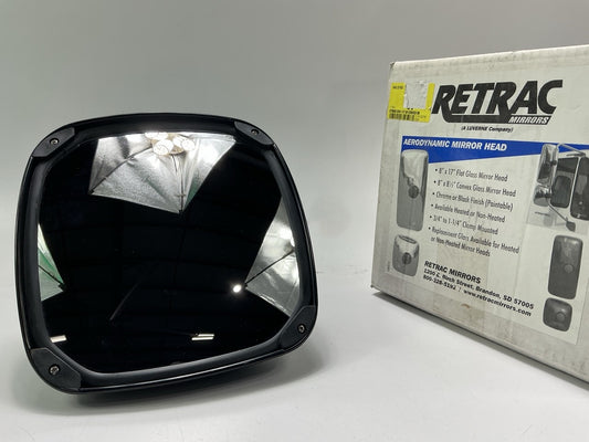 Retrac 610875 Aerodynamic 8'' Black Plastic Convex Mirror Head