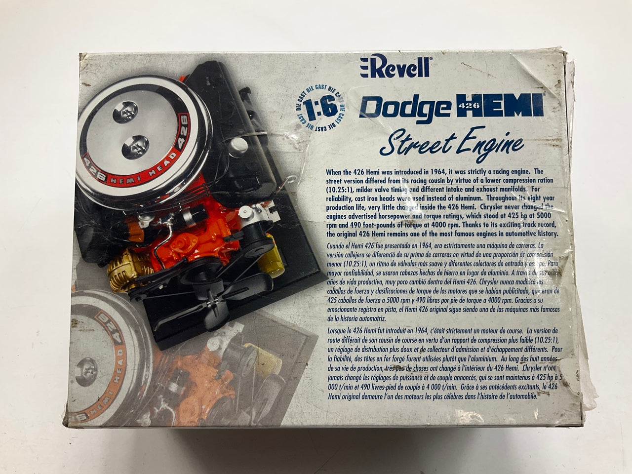 Revell 85-1564 1:6 For Dodge 426 Street Engine Plastic Model Kit