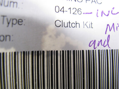 MISSING PILOT BEARING AND ALIGNMENT TOOL - Rhino Pac 04-126 Clutch Kit