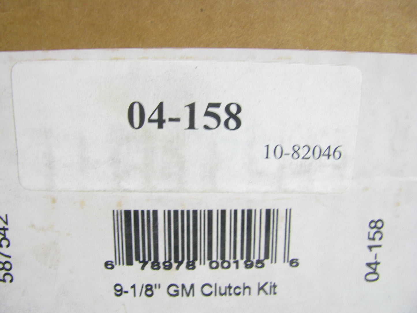 MISSING PILOT BEARING - Rhino Pac 04-158 Clutch Kit