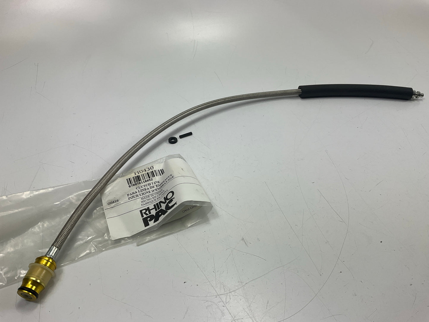 Rhino Pac H0430 24'' High Flow Hydraulic Clutch Line Hose - 98-02 Camaro Firebird