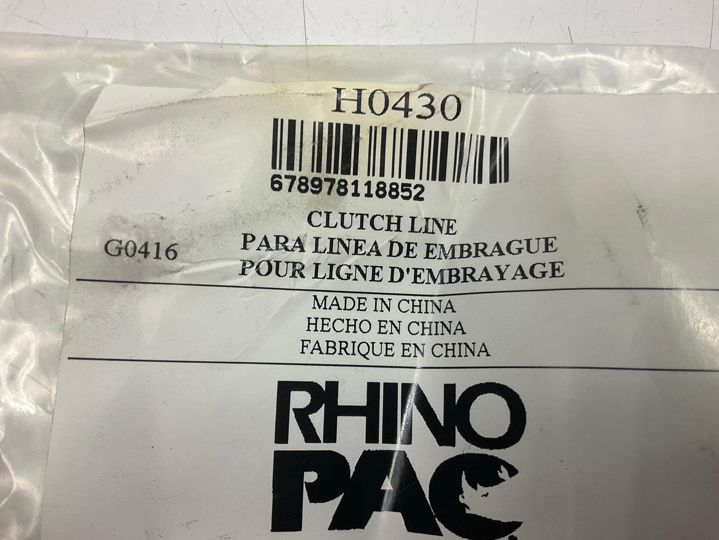 Rhino Pac H0430 24'' High Flow Hydraulic Clutch Line Hose - 98-02 Camaro Firebird