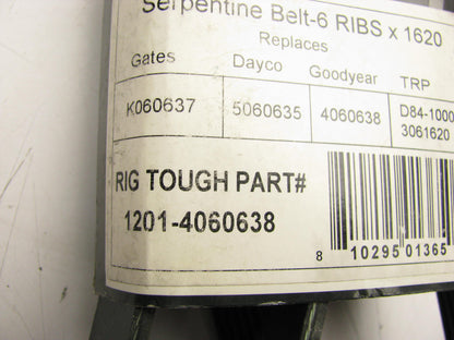 Rig Tough 1201-4060638 Serpentine Belt