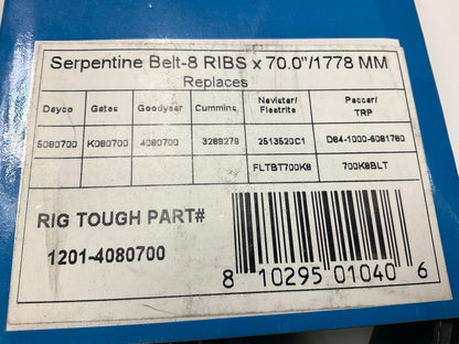 Rig Tough 1201-4080700 Serpentine Belt