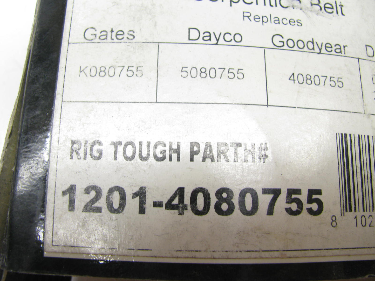 Rig Tough 1201-4080755 Serpentine Belt