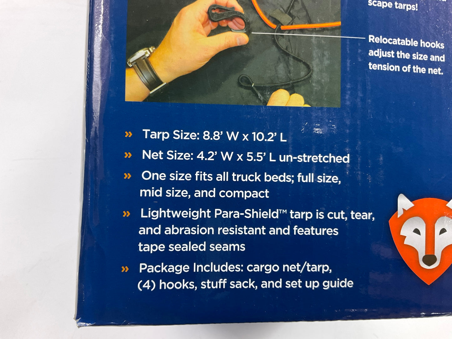Rightline Gear 100T60 Weatherproof Truck Bed Cargo Net With Built-In Tarp