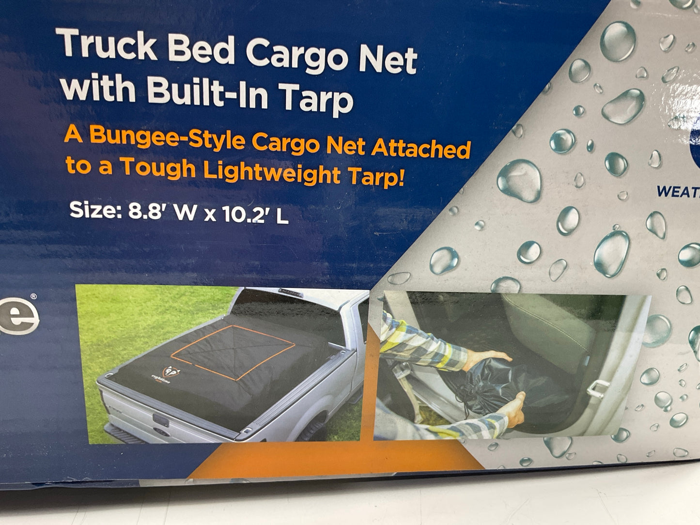 Rightline Gear 100T60 Weatherproof Truck Bed Cargo Net With Built-In Tarp