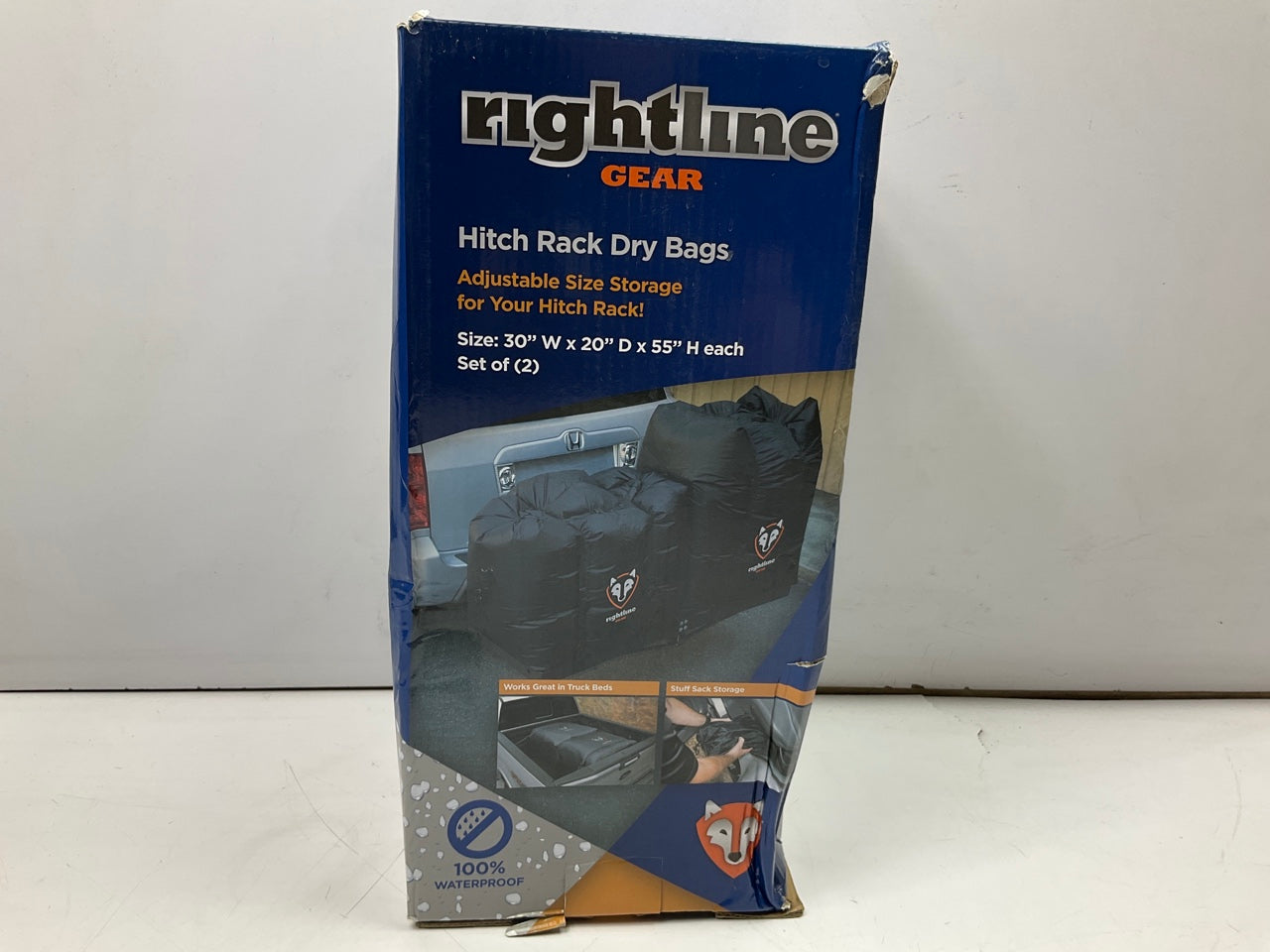 Rightline Gear 100T62 Waterproof Car Hitch Cargo Carrier Bags, Black (2 Pack)