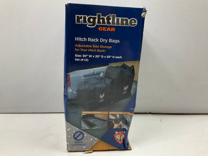 Rightline Gear 100T62 Waterproof Car Hitch Cargo Carrier Bags, Black (2 Pack)