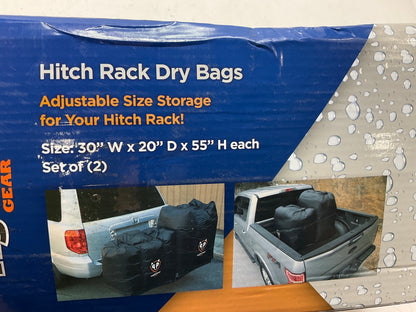 Rightline Gear 100T62 Waterproof Car Hitch Cargo Carrier Bags, Black (2 Pack)