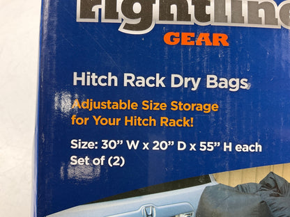 Rightline Gear 100T62 Waterproof Car Hitch Cargo Carrier Bags, Black (2 Pack)