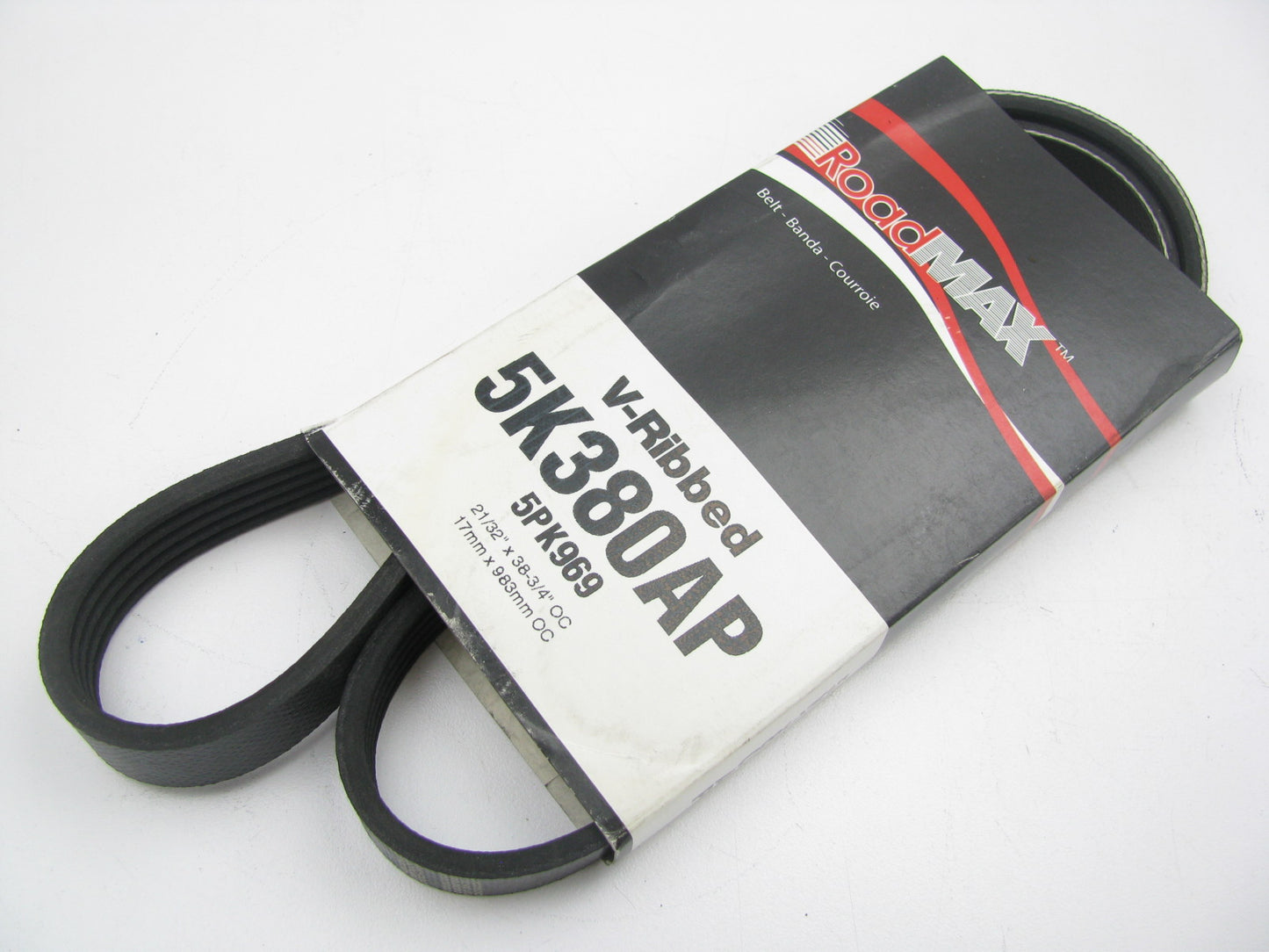 Roadmax 5K380AP Serpentine Belt - 0.69'' X 38.625'' - 5 Ribs