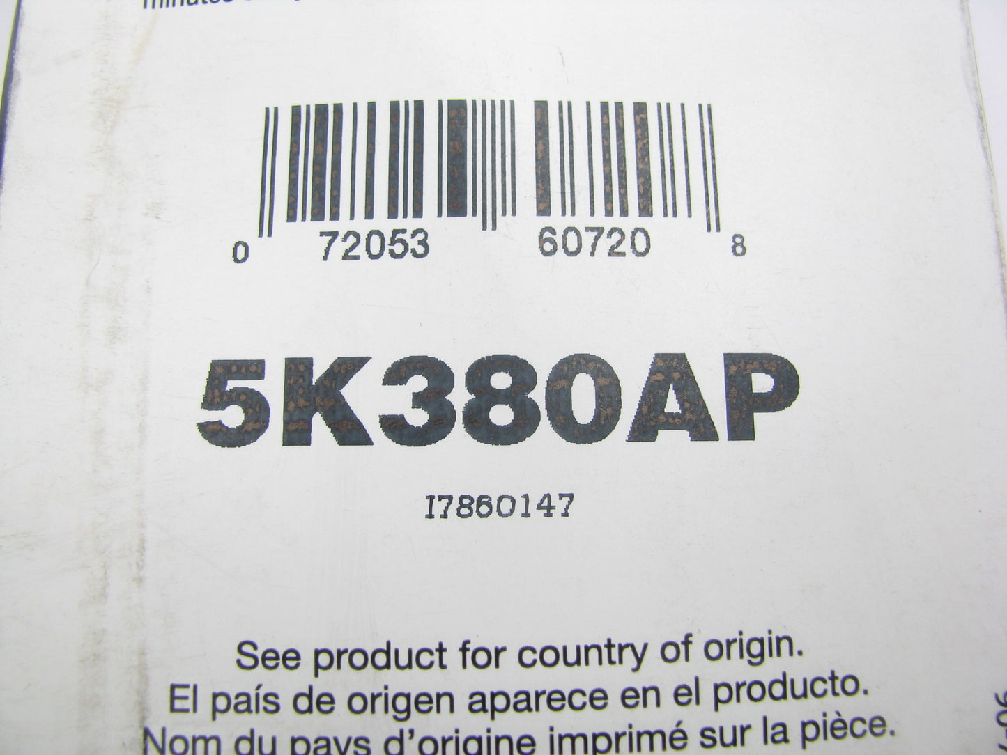 Roadmax 5K380AP Serpentine Belt - 0.69'' X 38.625'' - 5 Ribs