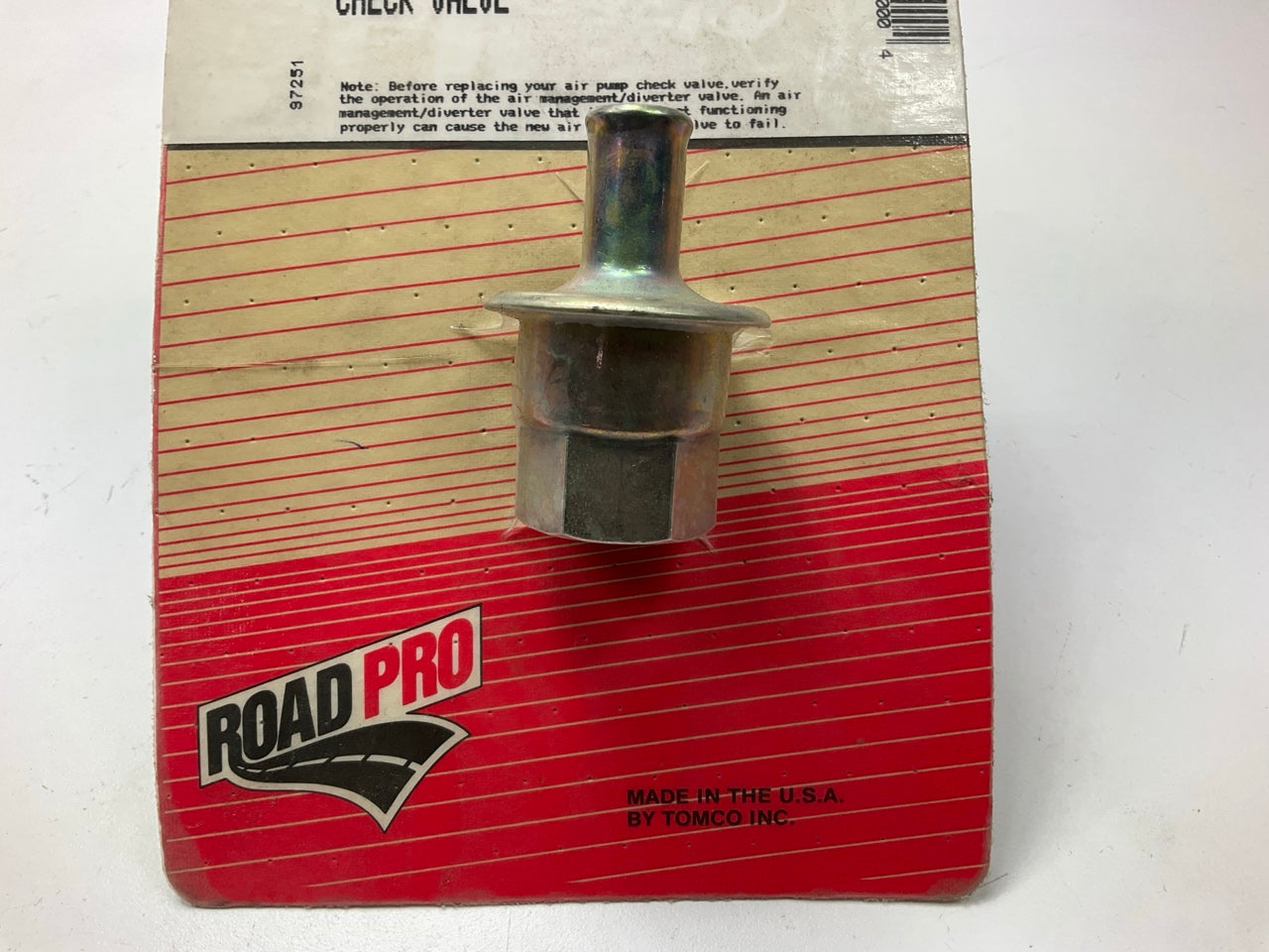 Roadpro 17000 Smog Air Pump Check Valve