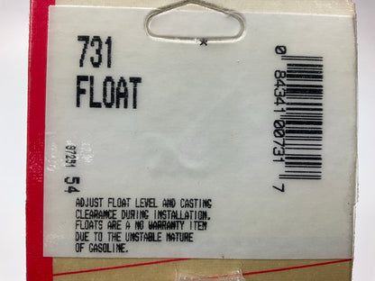 Roadpro 731 Carburetor Float - Rochester Quadrajet E2ME E4ME
