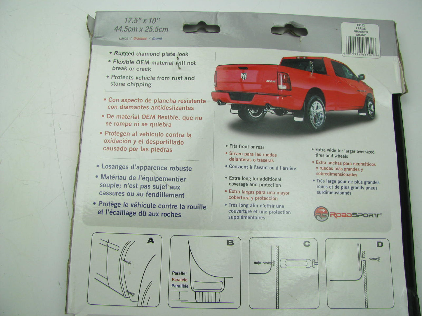 Roadsport 3102 Big Mudder Extreme Splash Guards Mud Flaps