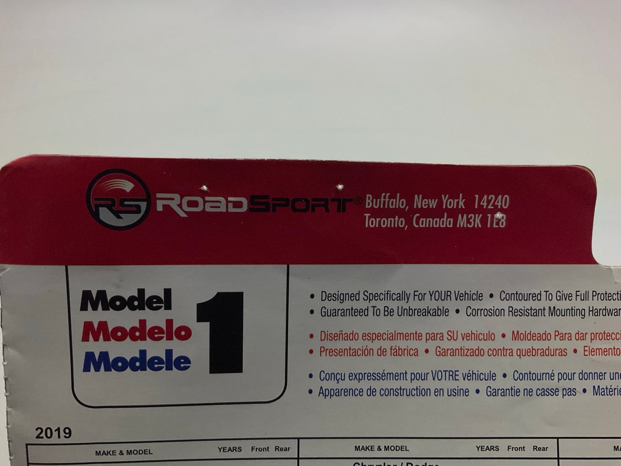 OPEN BOX - Roadsport 6401 Splash Guards / Mud Flaps