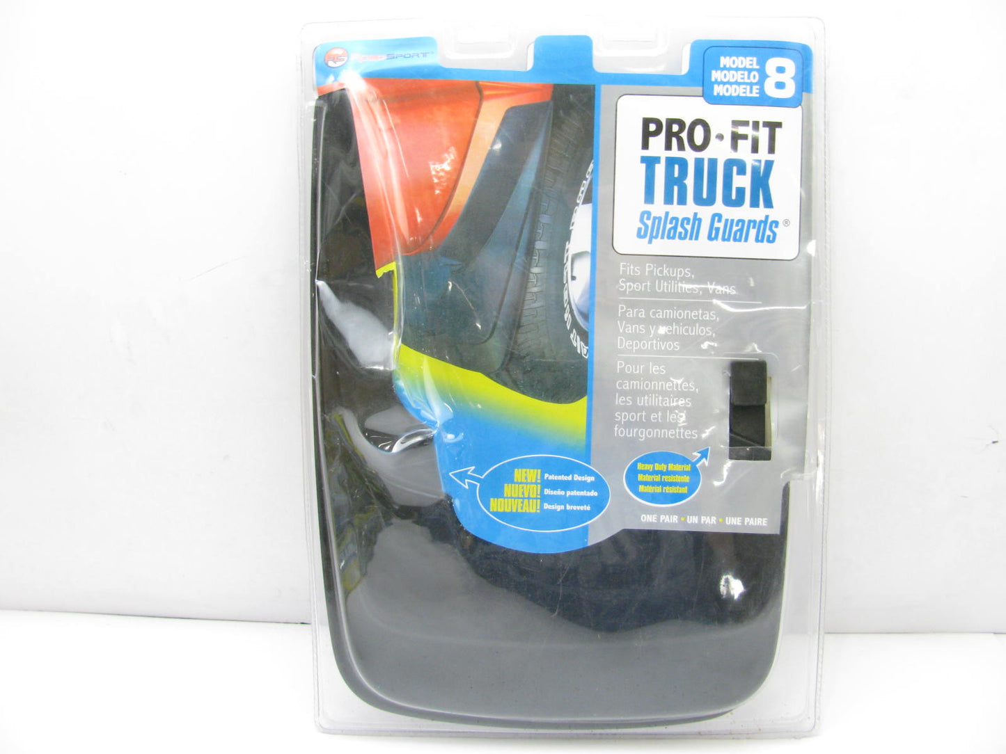 Road Sport 6418 Pro Fit Truck / SUV / Van Splash Guards Mud Flaps Kit Model # 8