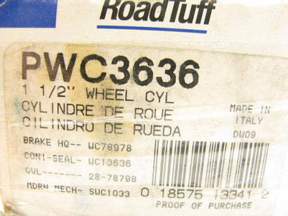 Roadtuff PWC3636 Drum Brake Wheel Cylinder - Rear Left / Right