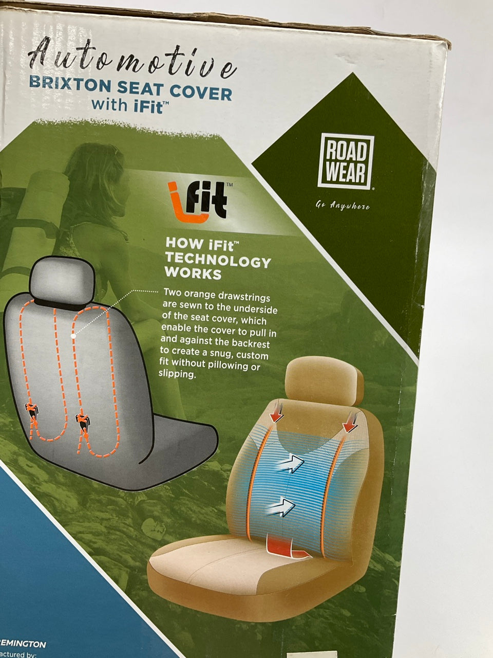 Roadwear 7120-50 Brixton Ifit Low Back Universal Seat Covers, Tan, Does 2 Seats